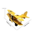 thumbnail image 3 of Metal Airplane Model Decor Vintage Style Simulation Aircraft Ornament Living Room Shelf Decoration Home Decor Collectible, 3 of 5