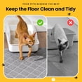 thumbnail image 4 of Alfombrilla de arena para gatos Conlun Liter Tramping, 120 x 90 cm, PVC, impermeable, 4 of 8