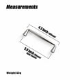 thumbnail image 4 of Goo-Ki 3.8" Hole Center Satin Nickel Kitchen Cabinet Handles, Closet Classic Zinc Alloy Drawer Cabinet Pulls Dresser Hardware for Bedroom, 6 Pack, 4 of 8