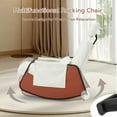 thumbnail image 4 of AECOJOY Rocking Recliner Chair with Retractable Footrest and Adjustable Backrest, Teddy Fabric Glider Rocking Chair for Living Room or Bedroom, White, 4 of 8
