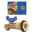 thumbnail image 4 of Quarter Turn Ball Valve, 1/2in Female Thread 3/4in Male Thread Water  Spigot Less Leakage  For Rain Water Barrel, 4 of 8