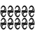 thumbnail image 3 of 10pcs S Shaped 8 Shaped Snap Keychain Hook Clip Outdoor Molle Backpack Quick Release BuckleBlack, 3 of 14