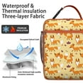 thumbnail image 2 of Reusable Small Lunch Box – Cute Watercolor Fox, Boho Vintage Animal Pattern, Portable Snack & Food Container for Work, School, Picnic, 2 of 6