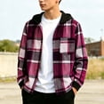 thumbnail image 6 of OGLCCG Boys Hoodie Shirts Casual Button Down Plaid Shirt Jackets for Boys Lightweight Long Sleeve Hooded Tops with Pocket 5-15 Years, 6 of 8
