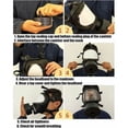 thumbnail image 4 of Respirador táctico de cara completa para guerra química, máscara de respiración reutilizable de cara completa con filtro de carbón activado de 40 mm para protección industrial, lentes de amplio campo, 4 of 5