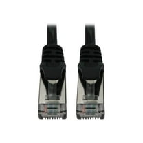 Eaton Tripp Lite Series Cat6a 10G Snagless Shielded Slim STP Ethernet Cable RJ45 M/M PoE Black 10 ft. 3.1 m