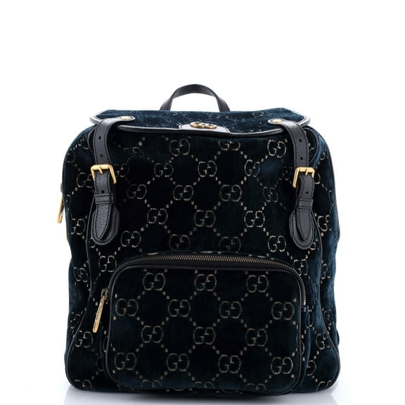 Pre-Owned GG Marmont Backpack GG Velvet Small By Rebag
