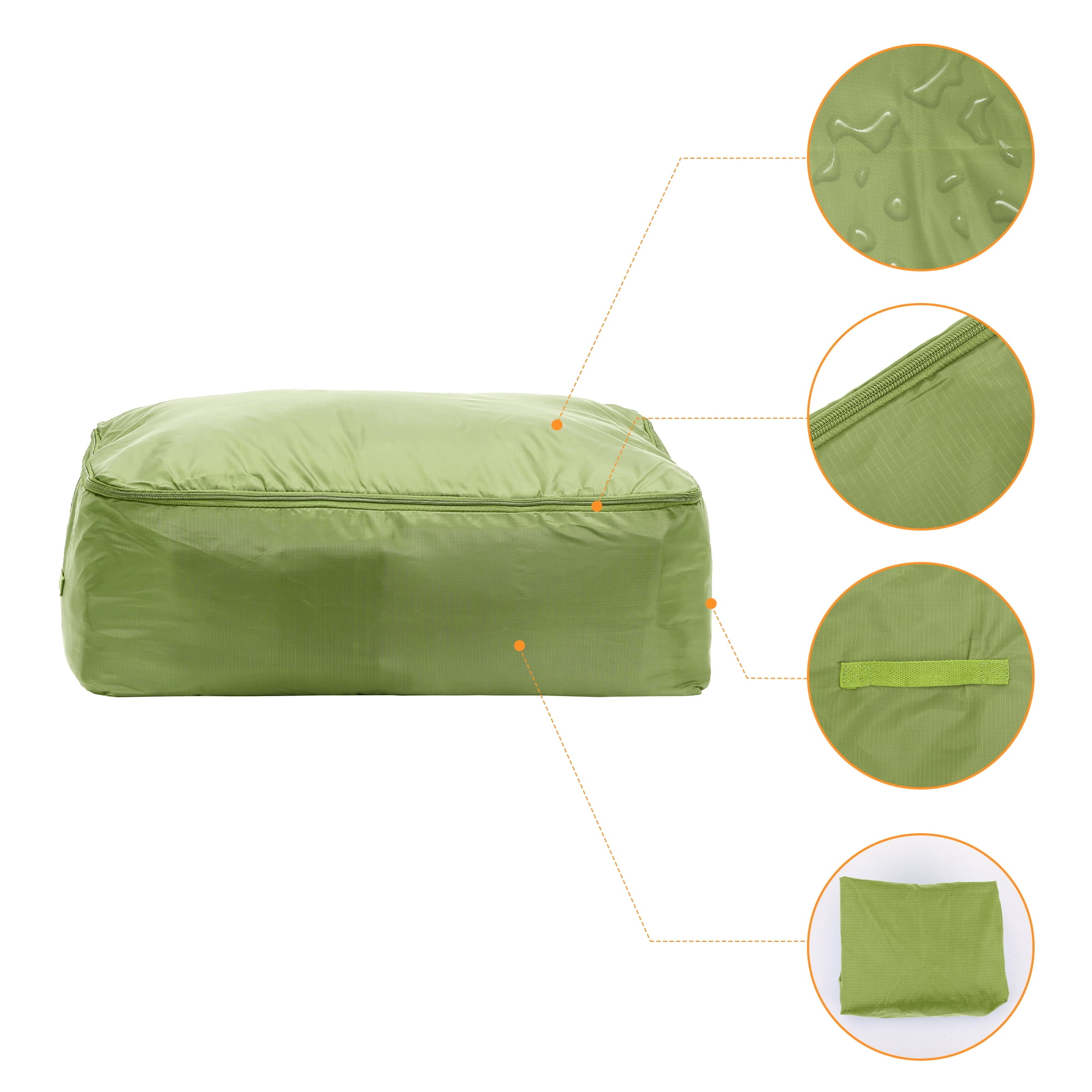 Unique Bargains 1 Pack Clothes Storage Bags Moving Bags Green 23*15.5*8.5in