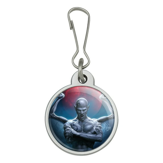 Vampire Demon Blood Moon Fantasy Jacket Handbag Purse Luggage Backpack Zipper Pull Charm