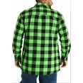 thumbnail image 7 of sogami Men's Big & Tall Flannel Shirt Warm Oversized Long Sleeve Button Down Shirt Loose Fit Casual Plaid Shirt for Fall Winter, 7 of 7