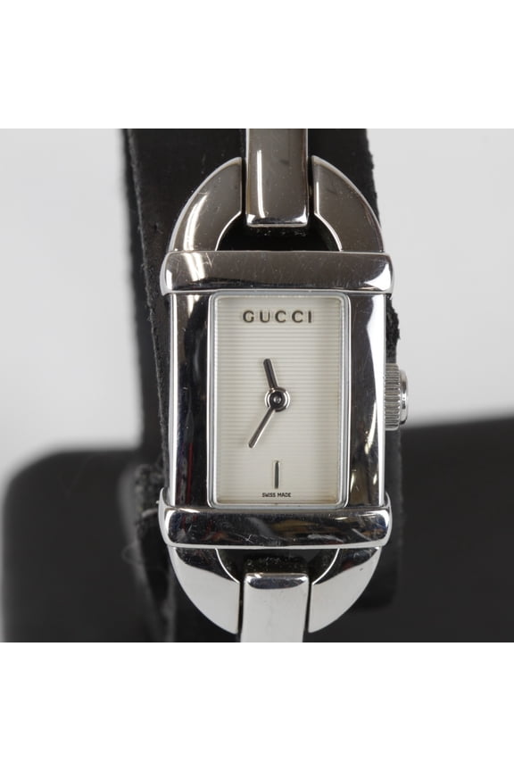Pre-Owned GUCCI Bangle Watch 6800L Stainless Steel Women's Quartz (Good)