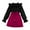 Rose Red, variant on MXIEZI 8-12 Y Toddler Girls Dresses Outfits kids Fall Winter Lace Splicing Polka Dot Long-Sleeved Tops Dress Set