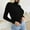 Black, variant on Women's Sweaters Lightweight Under $10 Casual Collar Button Solid Color Base Knitted Sweater