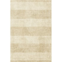 Geetinfly 8*10FT Area Rugs 1150Gsm 100% Polyester Rug 350Gsm Velvet Weight Pearl Velvet Washed Back Folding Simulation Printed Carpet Xm-Modern-Patterned Beige