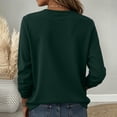thumbnail image 4 of Hurxie Women Tops Long Sleeve Blouses Dressy Casual Crewneck Pleated Tunic Shirts Loose Fashion Clothes, 4 of 5