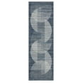 thumbnail image 3 of GlowSol 2'x6' Kitchen Hallway Runner Rug Modern Geometric Stripes Runners Non Slip Low Pile Bedroom Rugs for Laundry Room, Blue, 3 of 8