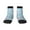 3 Black, variant on Funny Cute Teeth Pattern Quarter Crew Socks,Toe Seamed Ankle Socks,Cotton Cushioned Breathable Athletic Crew Sports Socks