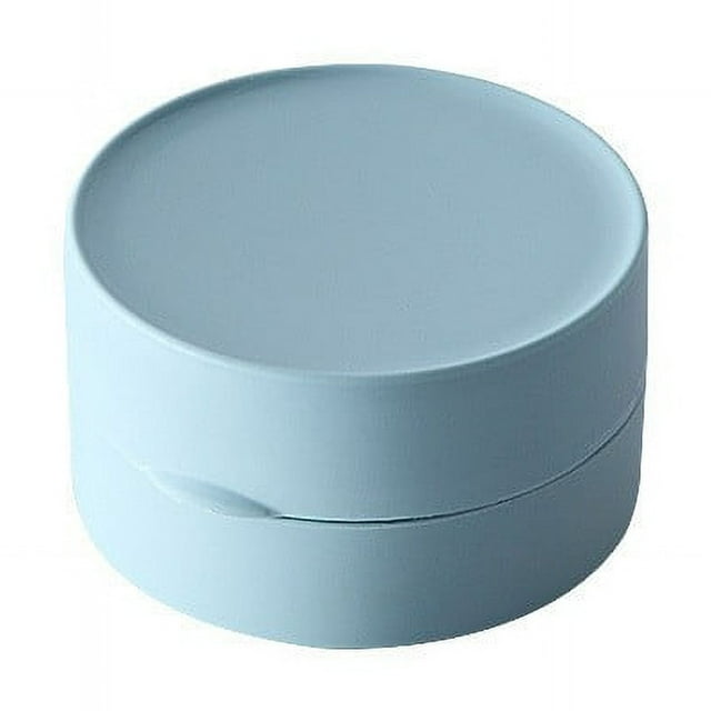 Rwvbm Portable Silicone Travel Soap Box with Leak-Proof Lid Mini Sealed Storage Container for Soap,Jewelry & Small Items Compact & Dishwasher Safe Clear