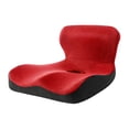 thumbnail image 2 of BELOVING Memory Foam Seat Cushion Student Pad Car Seat Back Support Sitting Chair Pillow Red, 2 of 9