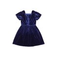 thumbnail image 2 of Kensie Girl Velvet Rhinestone Navy Dress, Sizes 4-16, 2 of 5