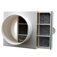 thumbnail image 1 of Filtre à Air Lavable pour Conduits en Pvc et Pe Filtre à Conduits Réutilisable Filet Éponge 110Mm, 1 of 10