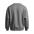 thumbnail image 5 of Men's Sweatshirt Solid Color Casual Loose Round Neck Sweatshirt Fall Winter, 5 of 8