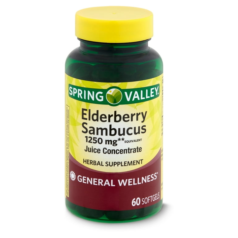 Spring Valley Elderberry Sambucus Juice Concentrate General