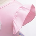 thumbnail image 4 of Girls Unicorn Party Lace Dresses Kids Wedding Birthday Sparkly Rainbow Princess Dress, 4 of 6