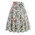 thumbnail image 3 of HomeGardon Maxi Skirts for Women Summer Fashion Retro Printed Floral Skirt,S-XXL, 3 of 8