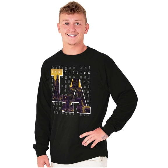 Urban Streetwear Los Angeles LA CA Long Sleeve TShirt Men Women Brisco Brands S