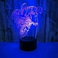 thumbnail image 4 of YSTIAN 3D Motorcycle car Night Light Decor Table Desk Optical Illusion Lamps 16 Color Changing Lights LED Table Lamp Xmas Home Love Birthday Children Kids Decor Toy Gift, 4 of 5