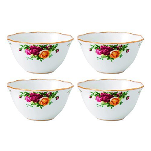 Royal Albert Old Country Roses Bowl (Set of 4), 4.3", Multicolor