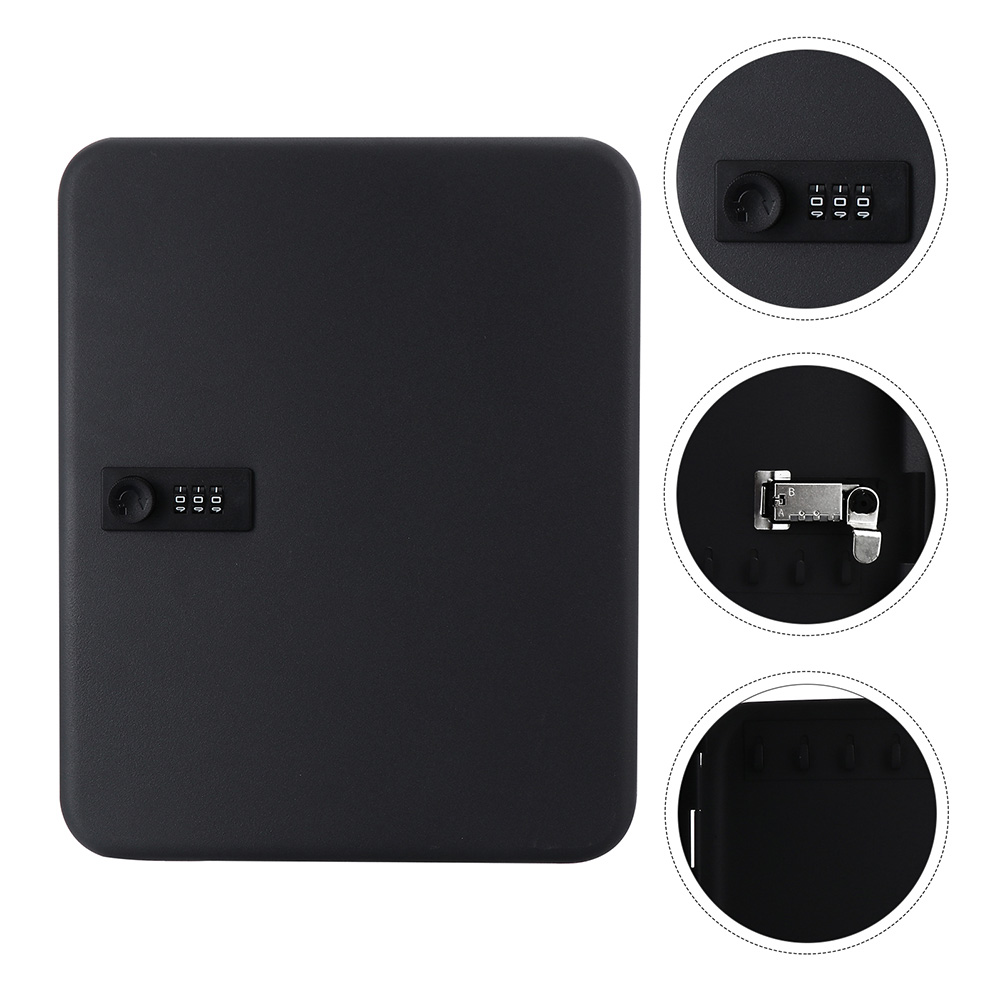 AURARMLET 1Set Password Key Box Wall Mounted For Office Use 9.82X7.86X2.95in