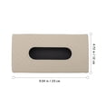 thumbnail image 3 of Caja de pañuelos para coche, soporte de cuero artificial para visera de funda, reposacabezas brillante para mujer, 2 piezas, 3 of 6