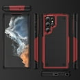 thumbnail image 6 of ELEHOLD Heavy Duty Rugged Case for Samsung Galaxy S24,Hybrid Hard PC +TPU Full Protective Shockproof Anti-Scratch Case with 2 Pack Tempered Glass Screen Protector for Samsung Galaxy S24,red, 6 of 8