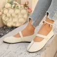 thumbnail image 3 of Party Evening Comfortable Elegant Dress Shoes for Women Round Toe Shallow Cut Plus Size Spring Summer White 7, 3 of 9