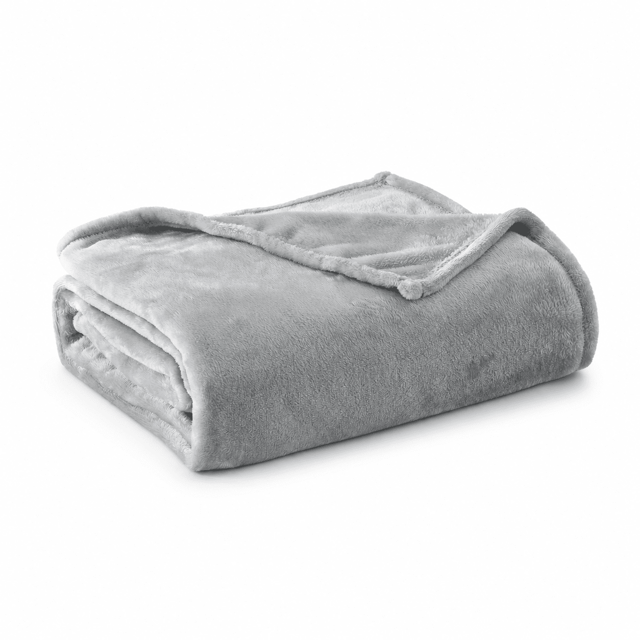 Mainstays Super Soft Plush Blanket, Gray, Twin, Adult/Teen