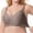 Brown, variant on Plus Size Fashion Regular Up Down Wavy Bra for Women Comfortable Supportive Everyday Wear Beige,M