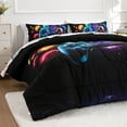 thumbnail image 6 of Btargot 3 Piece Gaming Geometric Queen Comforter Set Kids Boys Game Console Lightweight Bedding Set, 6 of 11