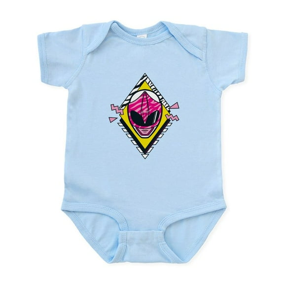 CafePress - Mighty Morphin Power Rangers Pink Ra - Baby Light Bodysuit, Size Newborn - 24 Months