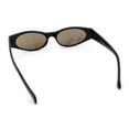 thumbnail image 7 of Womens Oval Color Mirror Rectangle Retro 90s Thick Temple Sunglasses Black - Blue Mirror, 7 of 7