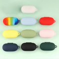 thumbnail image 2 of Funda protectora de silicona suave a prueba de golpes para auriculares compatibles con Bluetooth para OnePlus Buds Z2, verde claro, 2 of 5