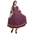 thumbnail image 1 of Bimba Kurta Anarkali Imprimée Longue Tenue de Soirée Évasée Kurtis pour Femmes, 1 of 5