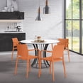 thumbnail image 6 of WRGHOME Garden Modern Outdoor/Indoor Plastic Resin Stacking Patio Dining Chairs (Set of 2) - ORANGE, 6 of 6
