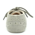 thumbnail image 6 of Bnwani Children Loafers Shoes Infant Newborn Leather Suede Shoes Baby Soft-Soled Sports New Shoes Gray Size 6-12 M, 6 of 9