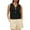 Black, variant on Women's Linen Blend Casual Tank Top V-Neck Binding Solid Color Button Down Top Casual Lightweight Breathable Summer Daily Tops
