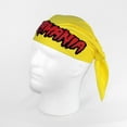 thumbnail image 4 of Hulk Hogan Costume Bandana Hulkamania Logo - Yellow, 4 of 7