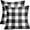 Black, variant on Set of 2 Black and White Buffalo Plaid Pillow Covers 16x16Inch Check Pattern Print Decorative Outdoor Pillowcases Holiday Farmhouse Christmas Checked Throw Cushion Case Couch Sofa Bed Decor