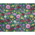 thumbnail image 4 of oneOone Polyester Lycra Sea Green Fabric Florals Dress Material Fabric Print Fabric By The Yard 56 Inch Wide, 4 of 4