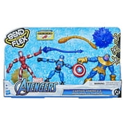 Marvel: Avengers Bend and Flex Iron Man, Captain America, and Thanos Kids Toy Action Figure for Boys and Girls Ages 4 5 6 7 8 and Up
